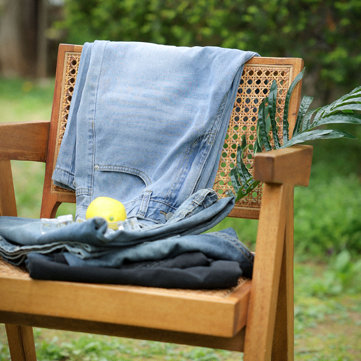 3-Type Viscose Lyocell Wide Denim Pants