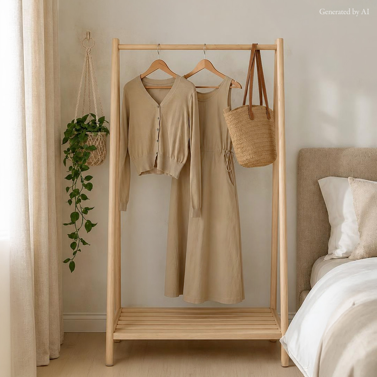 Crinkly Lyocell Set Dress