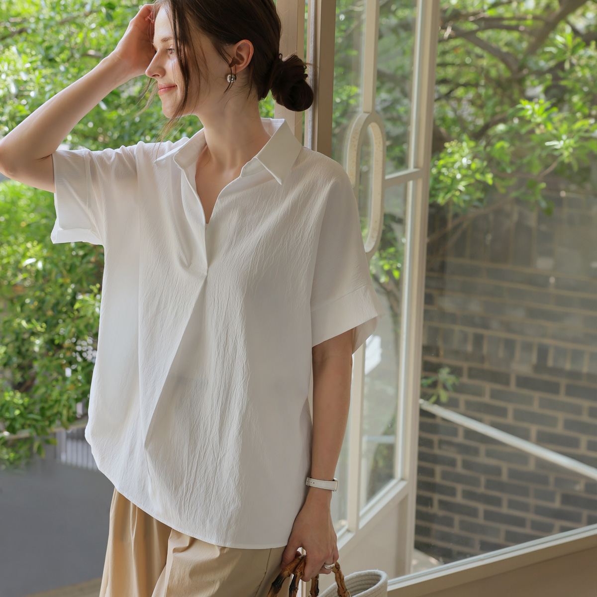 <b>[Special 2-Piece Deal]</b> Stay Loose Fit Summer Blouse