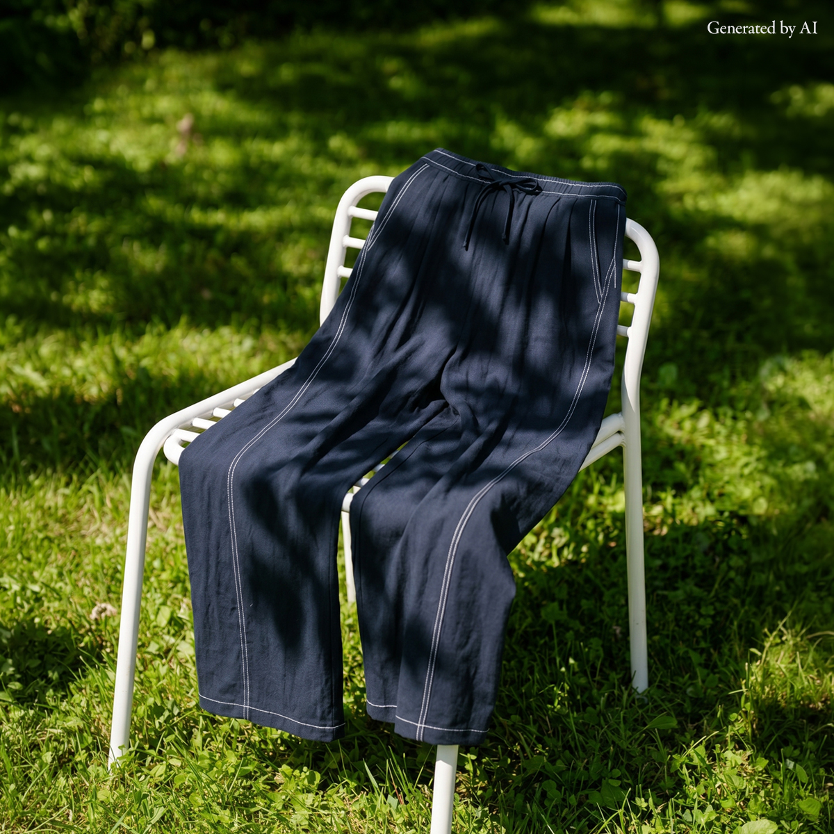 <b>[Opening Special]</b> <b>[Made]</b> Lyoce Linen Stitch Point Barrel Fit Pants