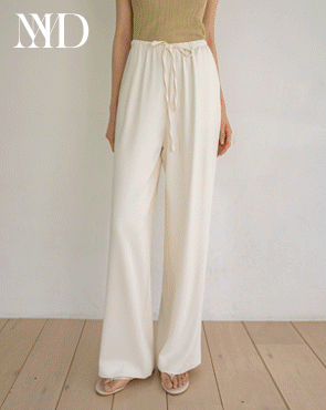 <b>[Made]</b> Flowy Light Elastic Waist Wide Slacks