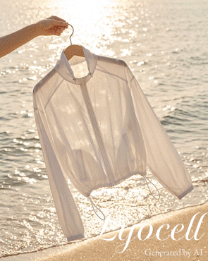 Lyocell feather see-through windbreaker