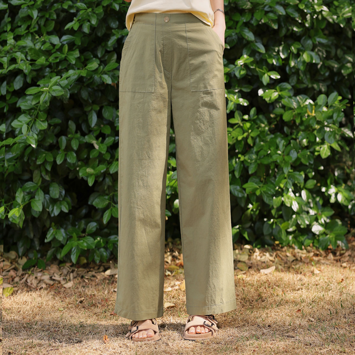 Cool Pocket 9/10 Wide Pants
