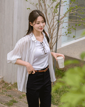 Striped Lyocell Shirt