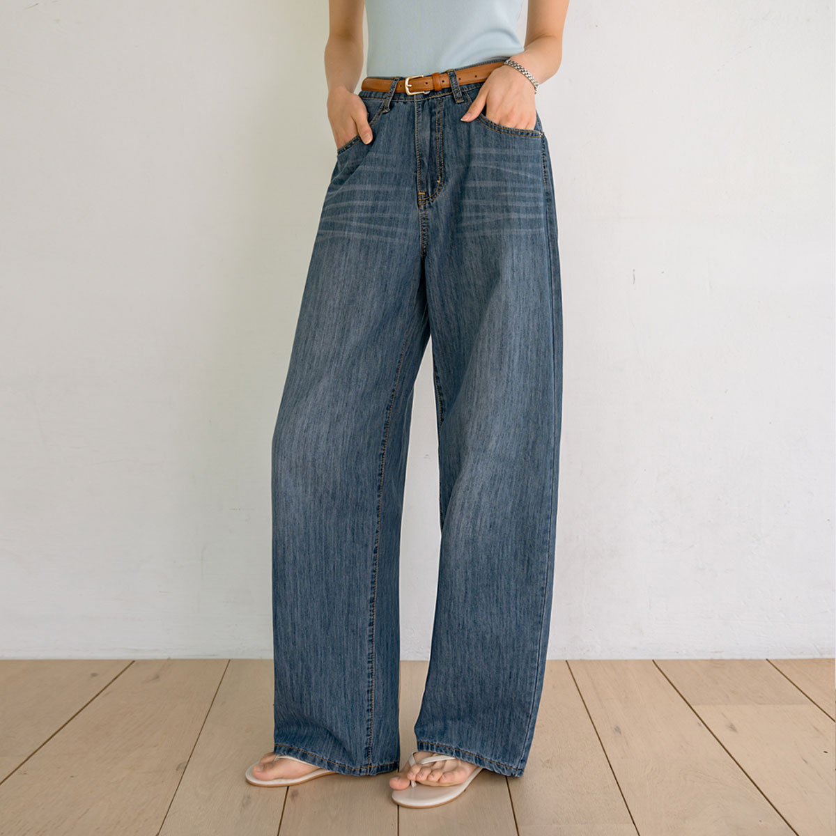 2-Type Cool Light Viscose Denim Pants