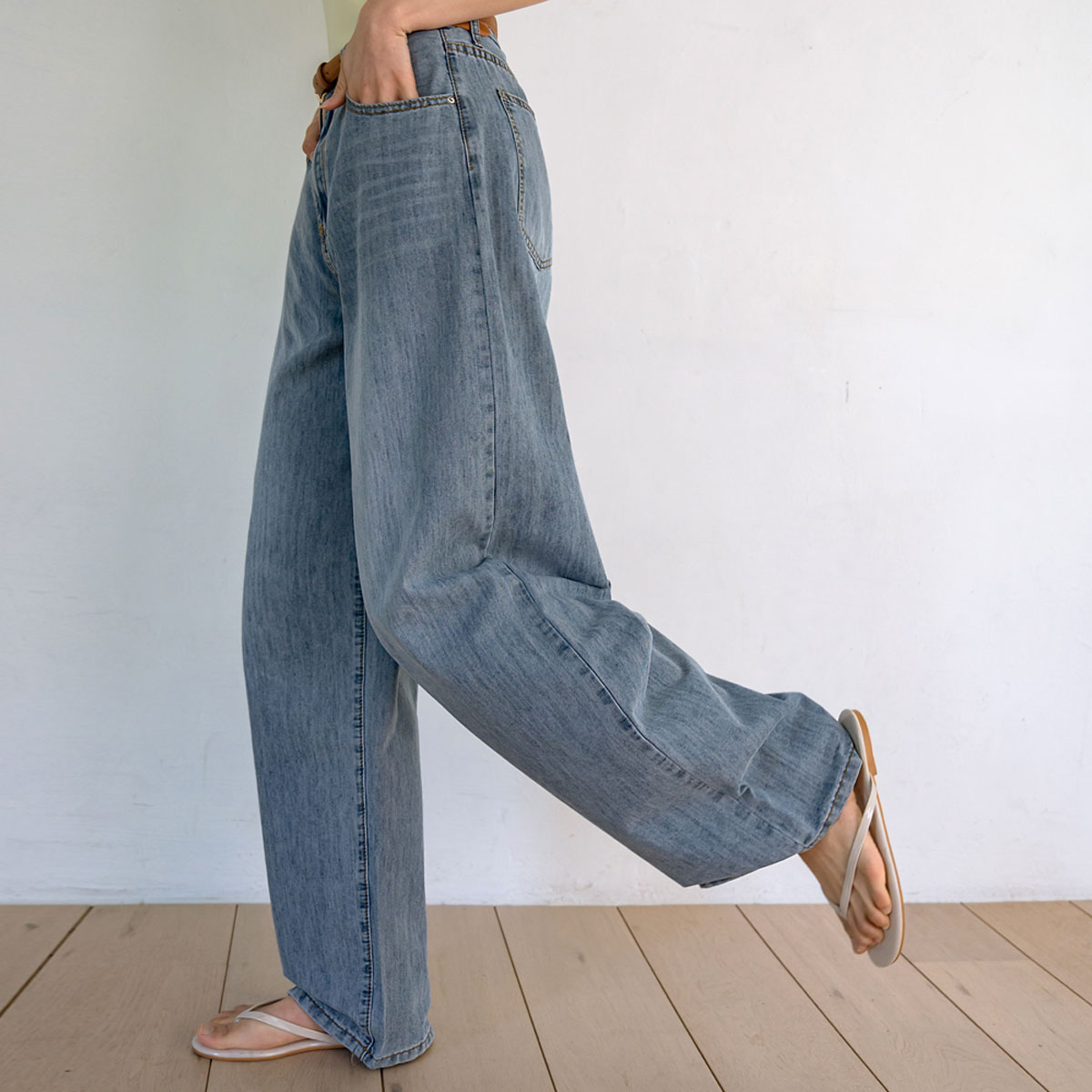 2-Type Cool Light Viscose Denim Pants