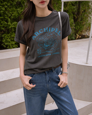 Plain print T-shirt