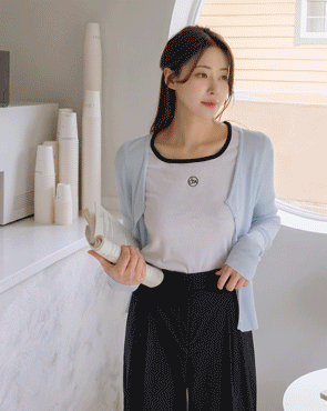 Salanta Viscoscool Ribbed Cardigan