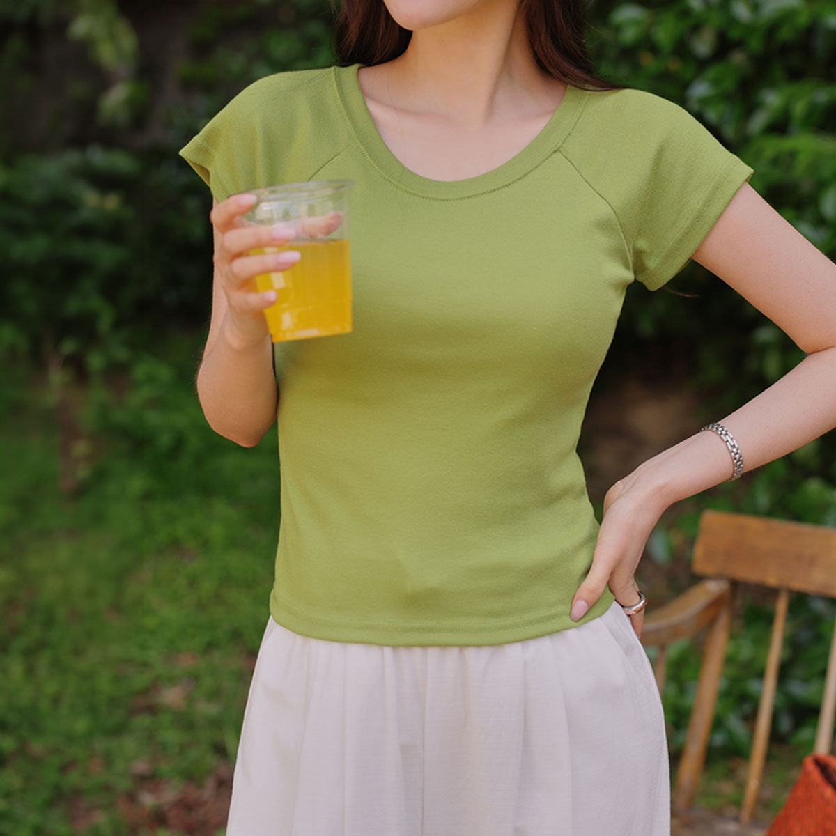 Cheese Spandex Crop Short T-shirts