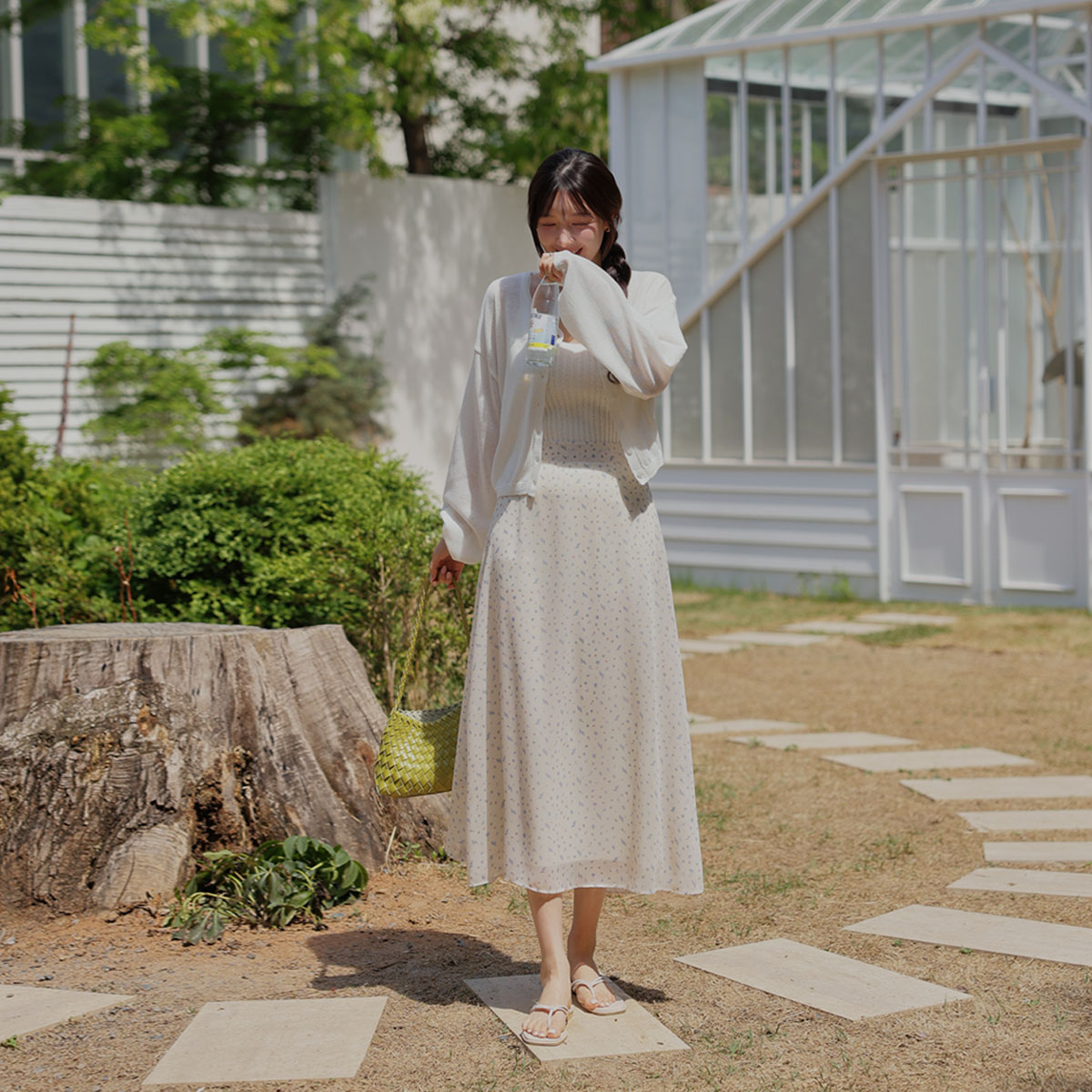 Lilac flare skirt