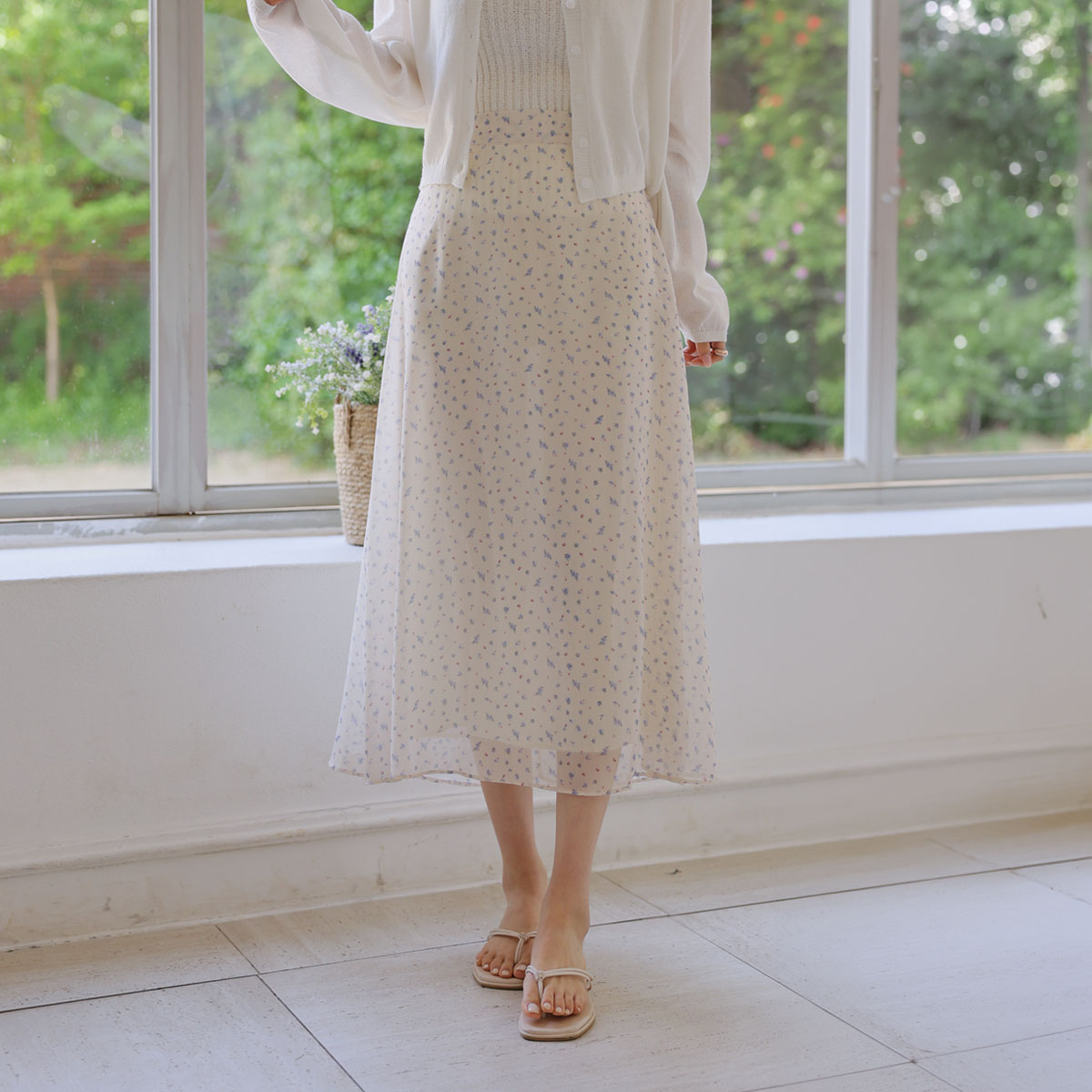 Lilac flare skirt