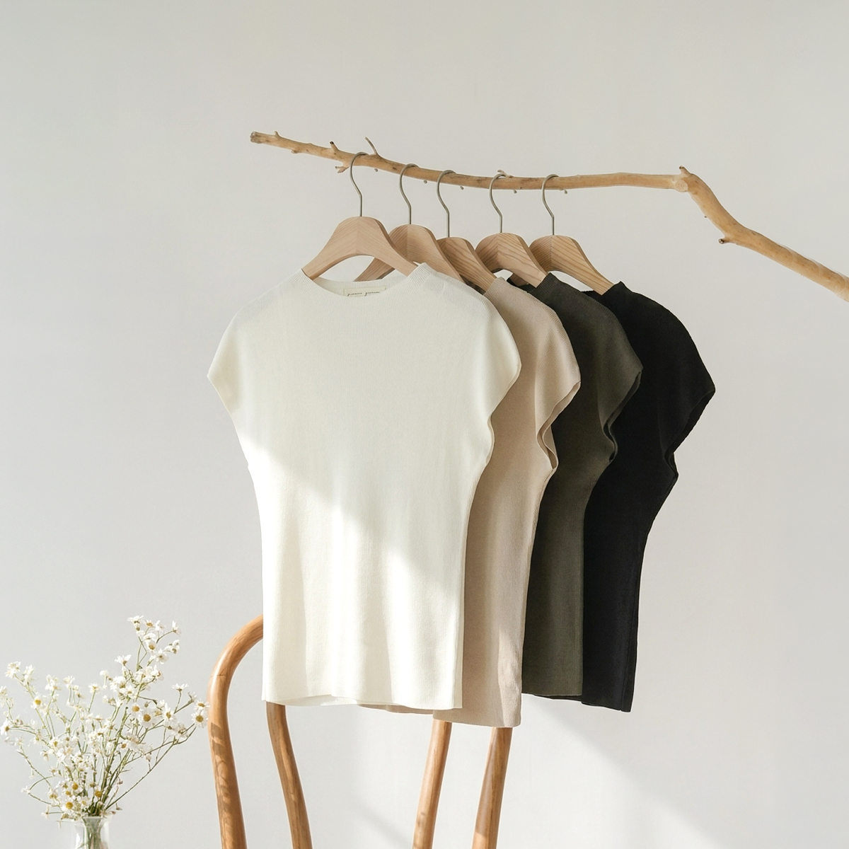 Oops, cool-down mock neck knit