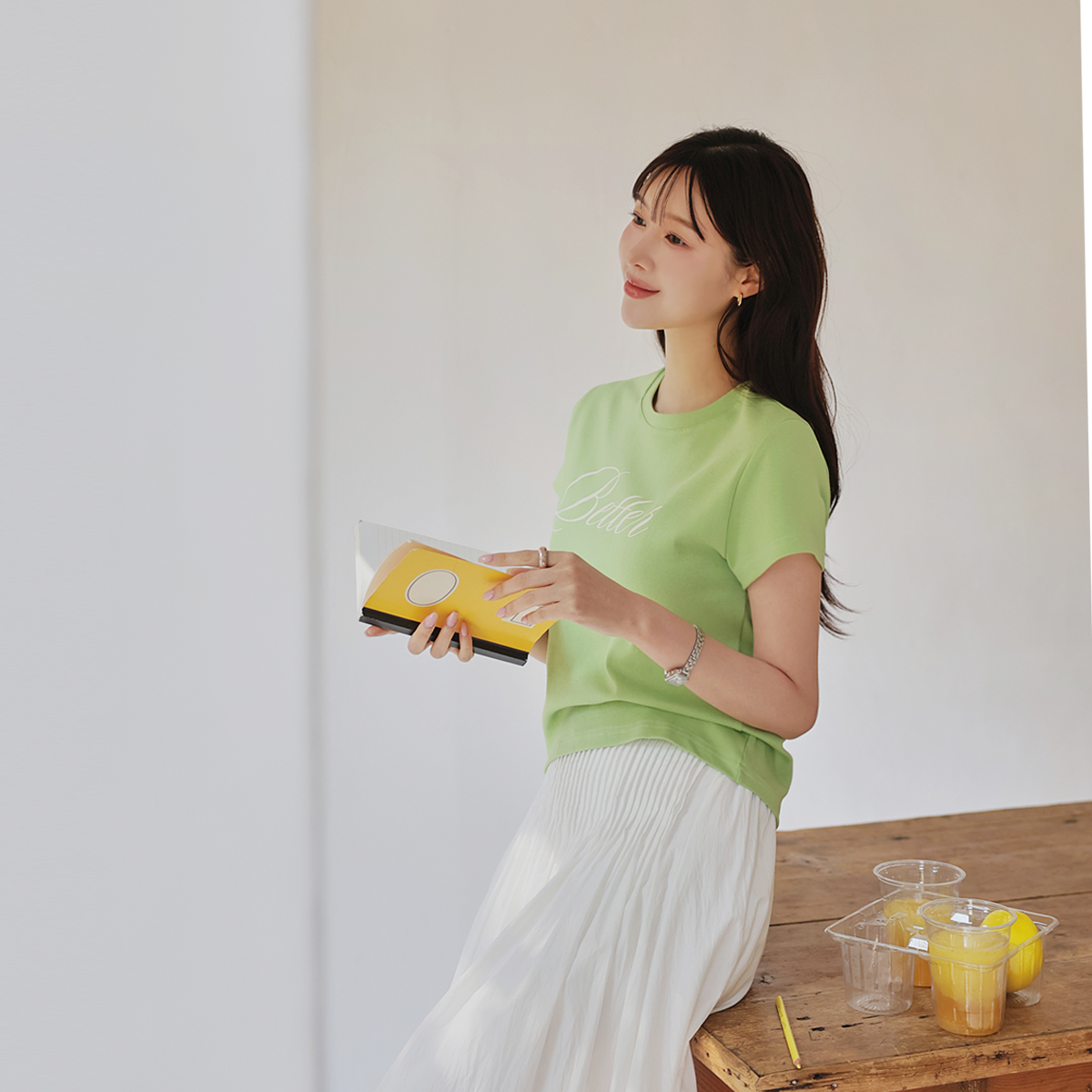 Beruspan cropped short-sleeve tee