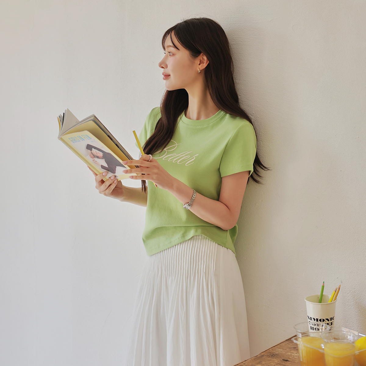 Beruspan cropped short-sleeve tee