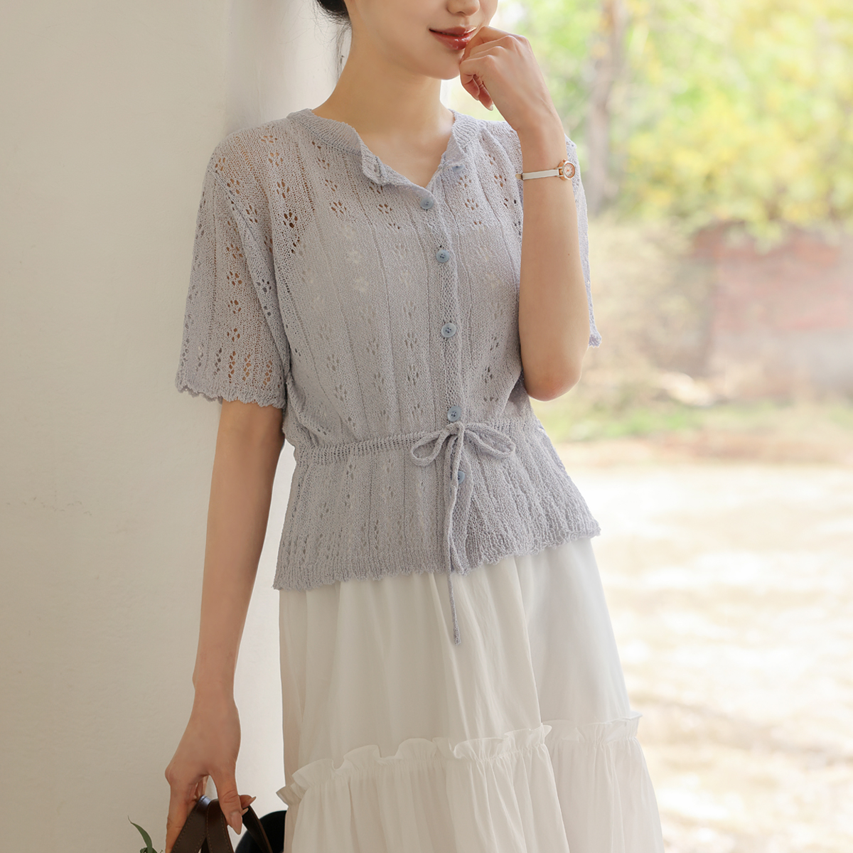 Denisqat string cardigan