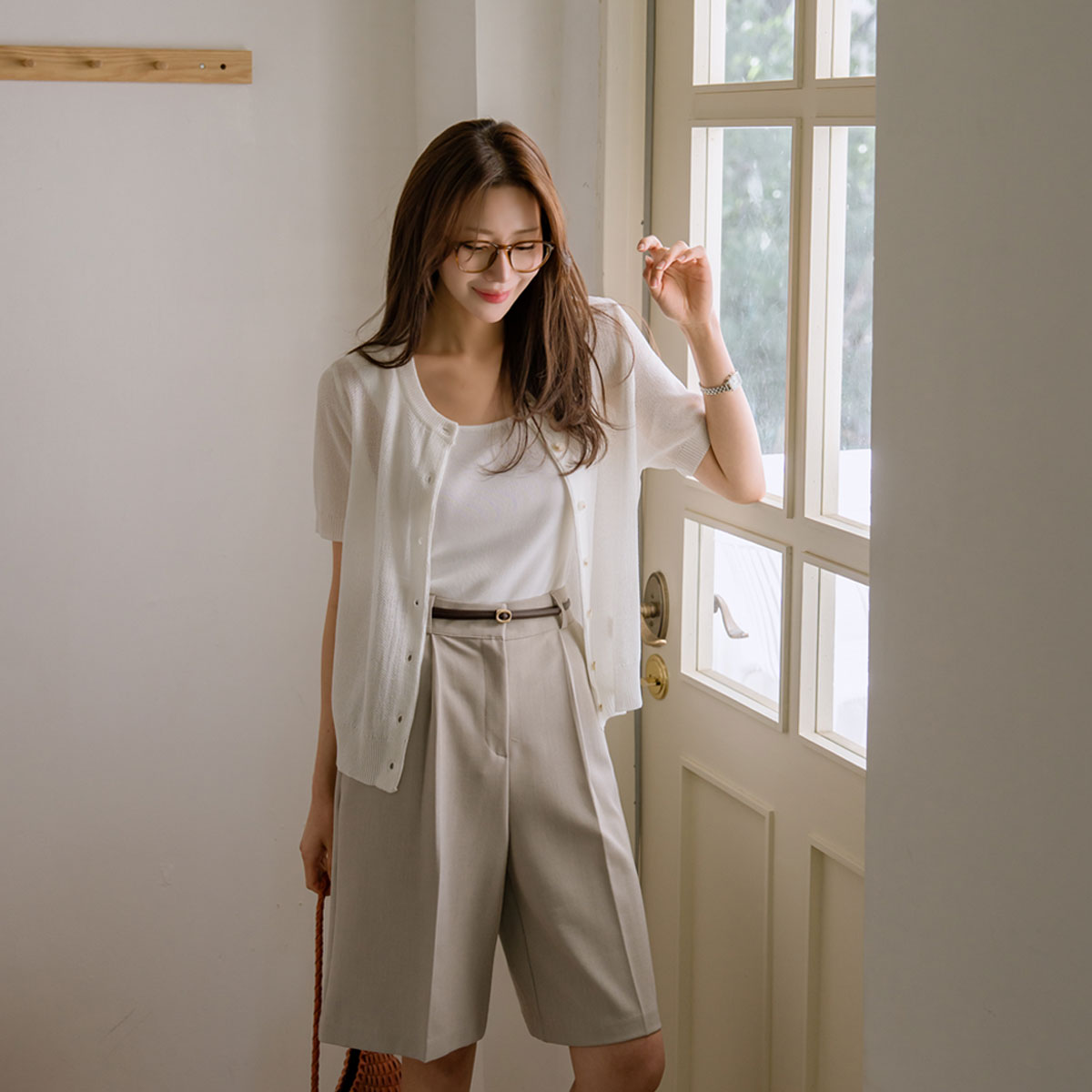 Net Summer short-sleeve cardigan