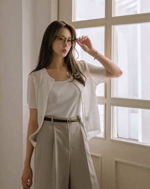 Net Summer short-sleeve cardigan