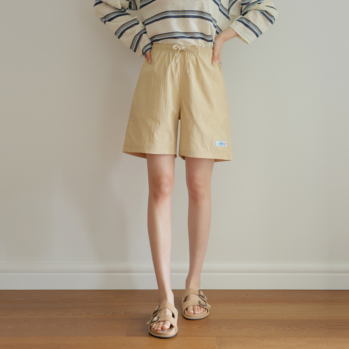 <b>[Opening Special]</b> Drycool Crinkly Elastic Waist Shorts