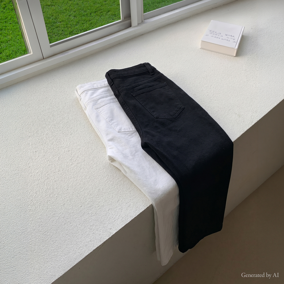 Hidden stretch cropped cotton pants