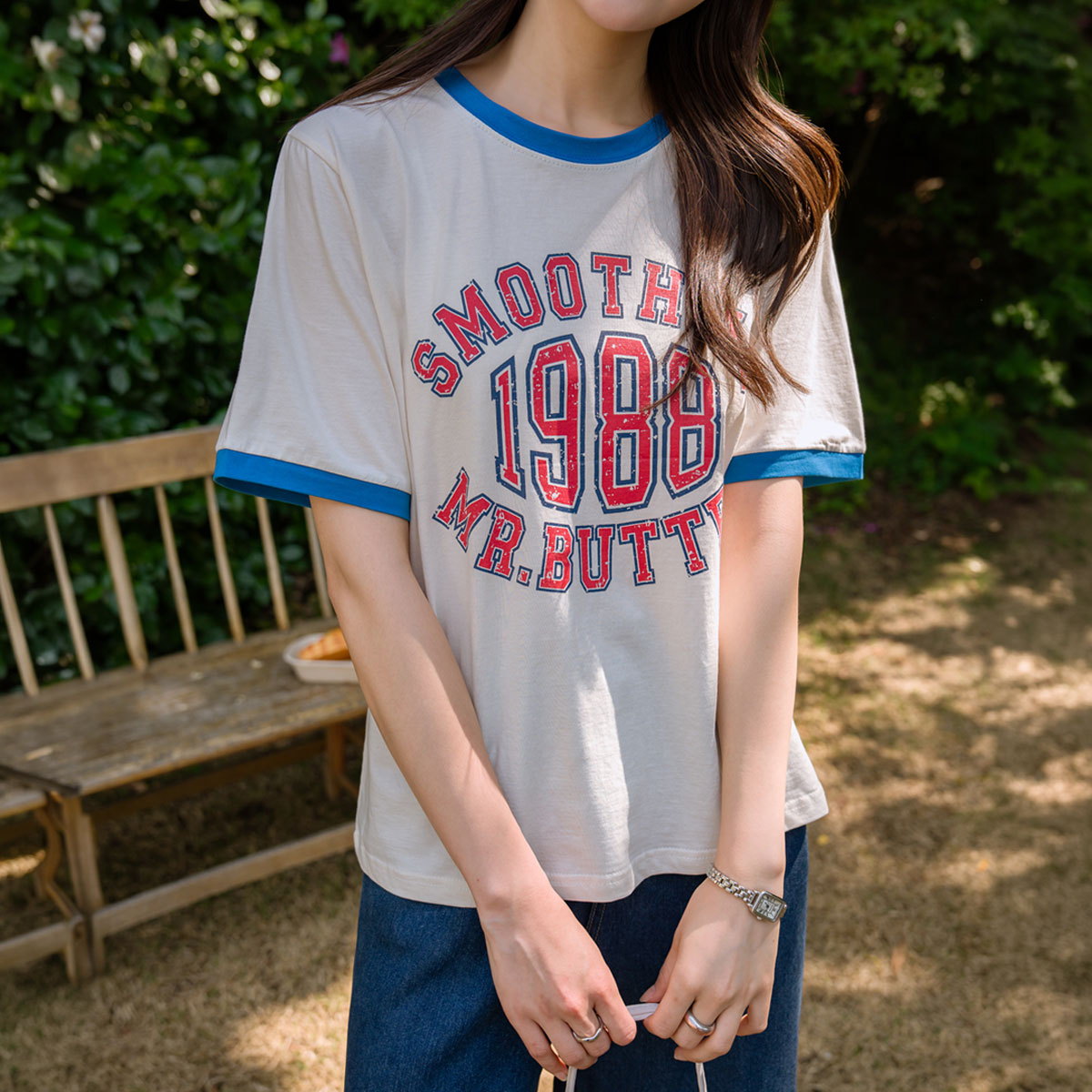 Lettering Mood Short Sleeves T-shirt