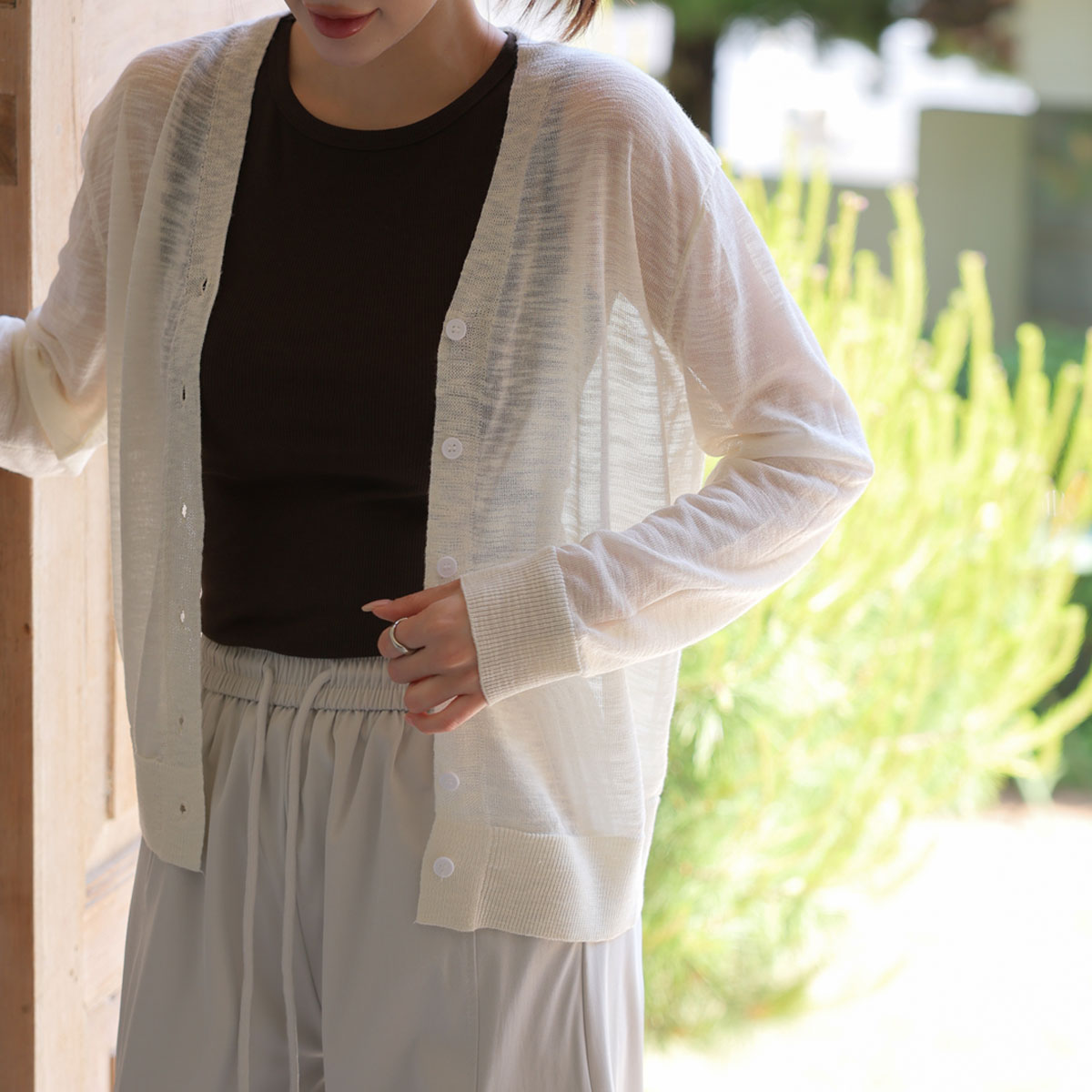 UV Protection V-Neck Summer Cardigan