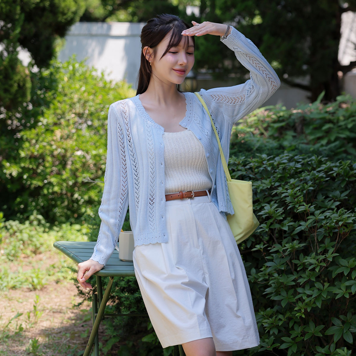 Wavy Sci-fi knit cardigan