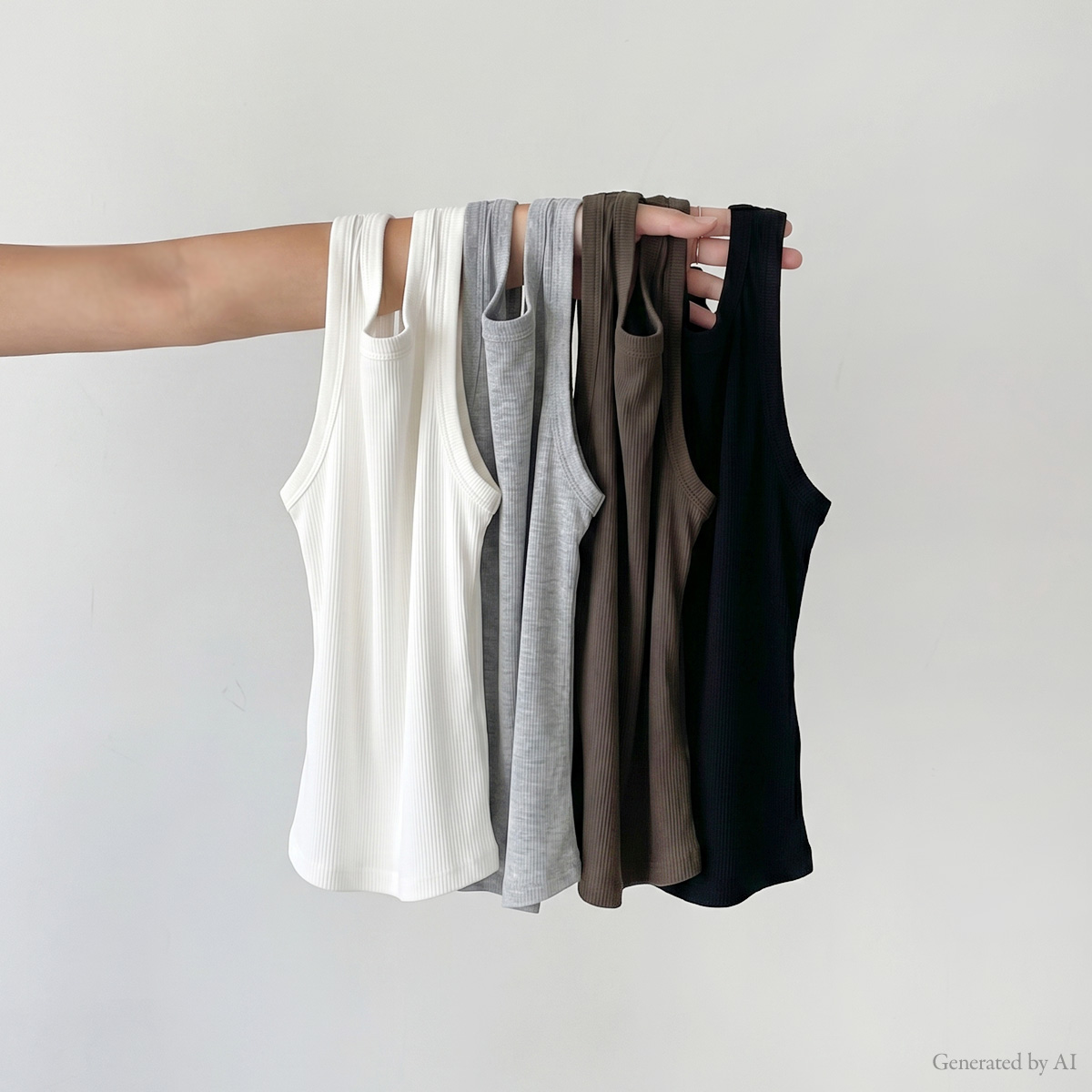 Sticky Cover Stretch Line Sleeveless Top