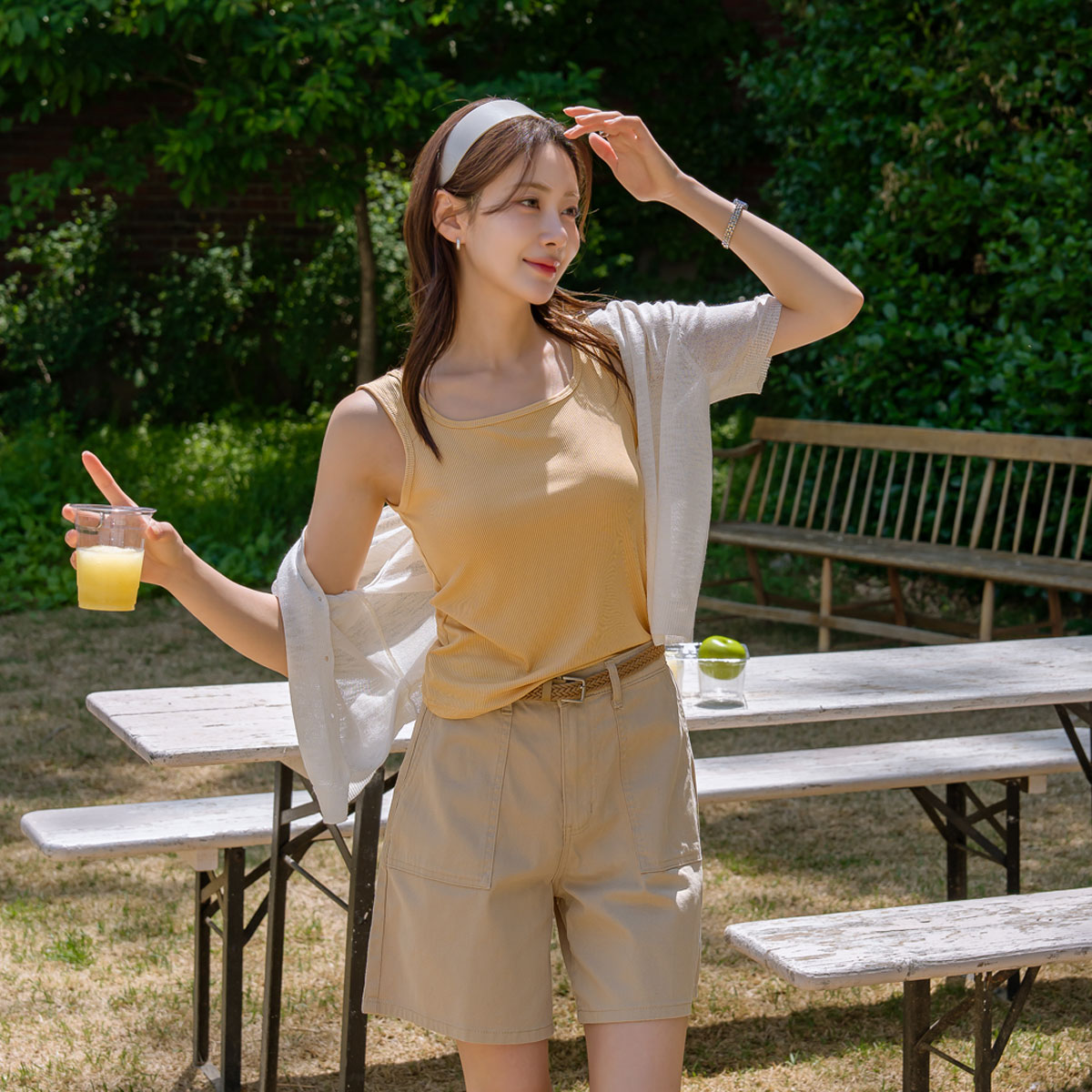 Easy Fit Square Ribbed Sleeveless