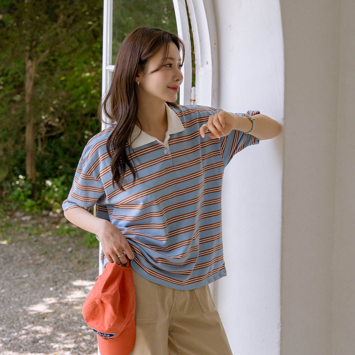 Color Pop striped t-shirt