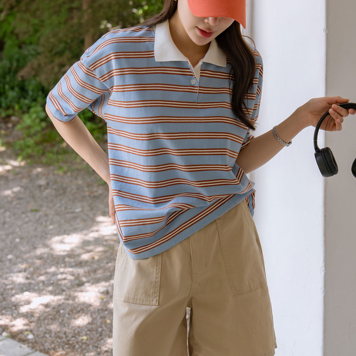 Color Pop striped t-shirt