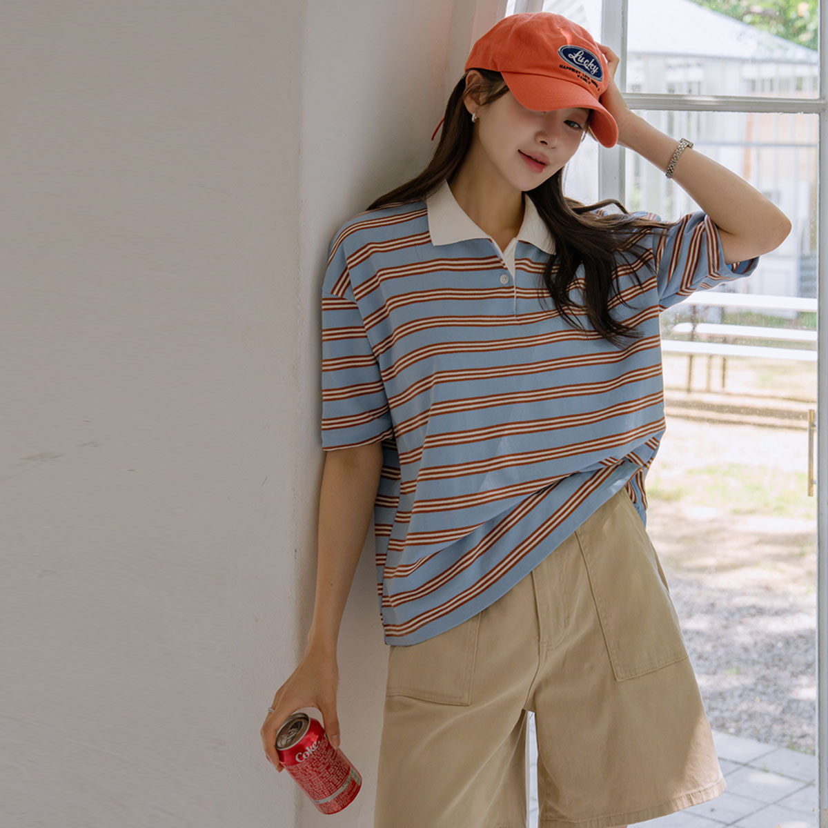 Color Pop striped t-shirt