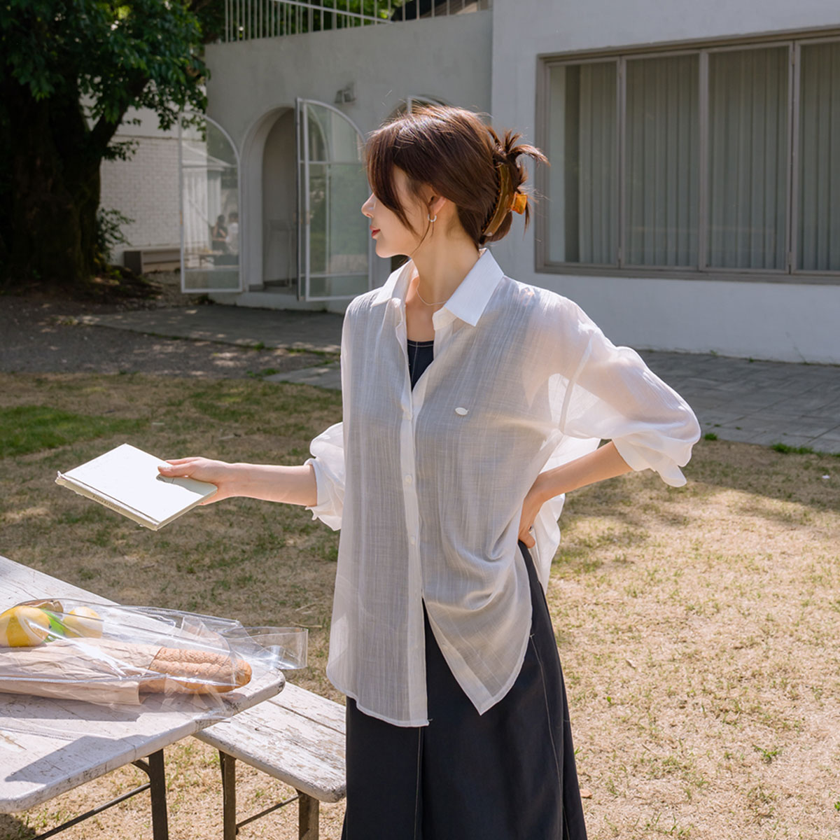 Lyocell Air see-through shirt