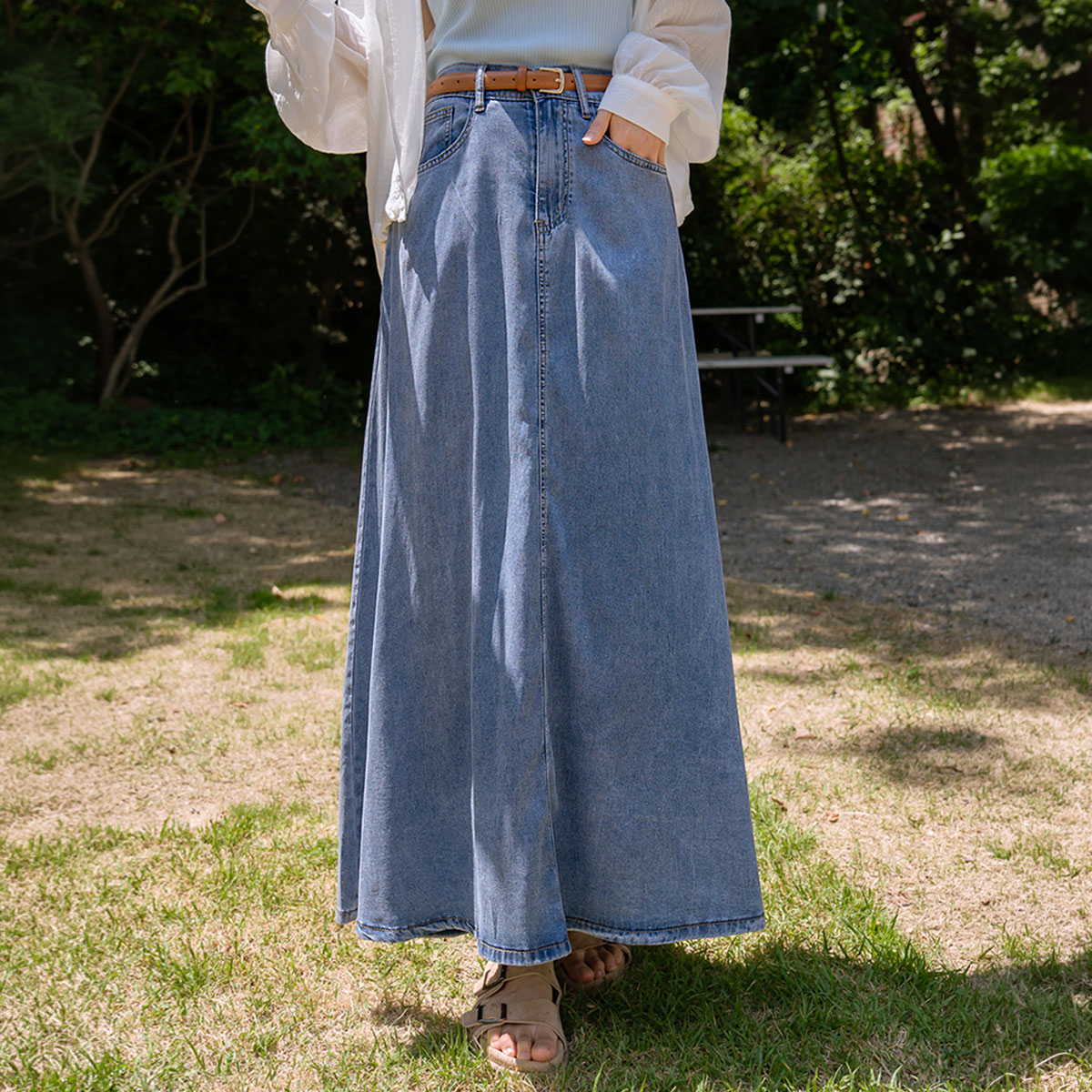 <b>[Opening Special]</b> <b>[Made]</b> Cooliocell Fudge Flare Skirt 