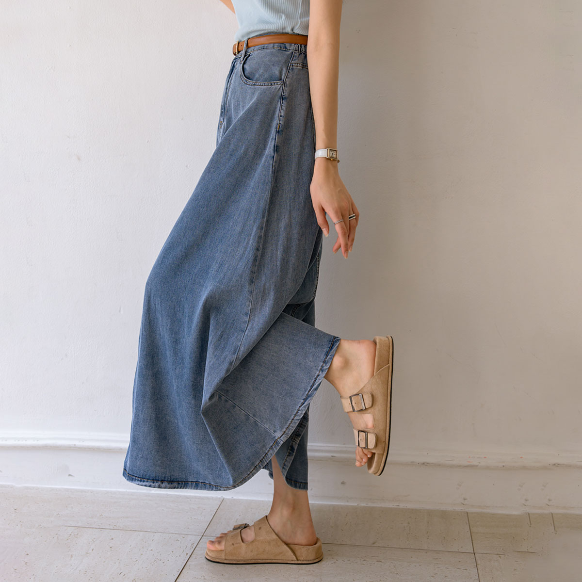 <b>[Opening Special]</b> <b>[Made]</b> Cooliocell Fudge Flare Skirt 