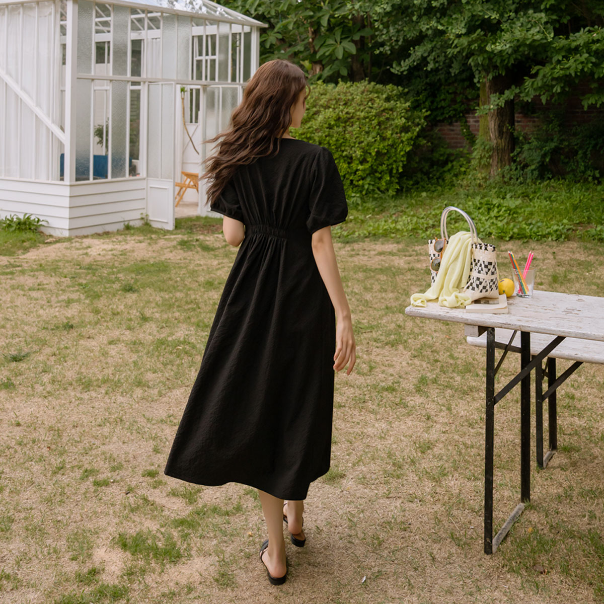  <b>[Made]</b> Seeersucker Cooling Dress