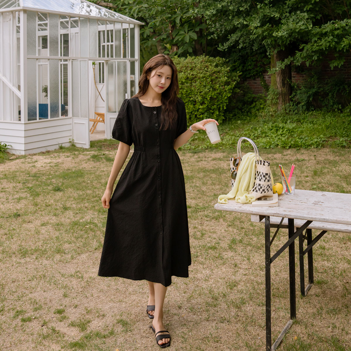  <b>[Made]</b> Seeersucker Cooling Dress