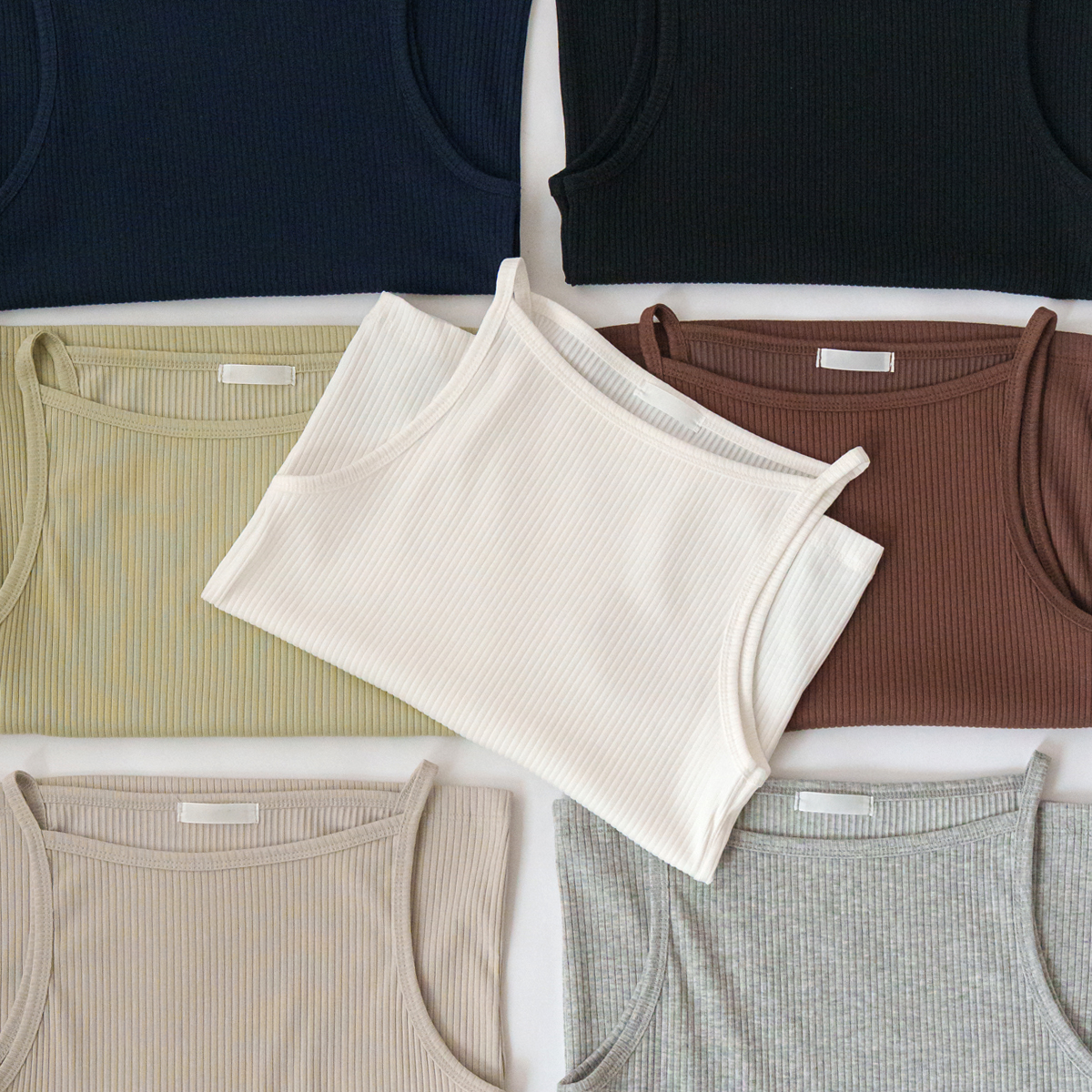 Sticky Tension Halter Neck Ribbed Sleeveless