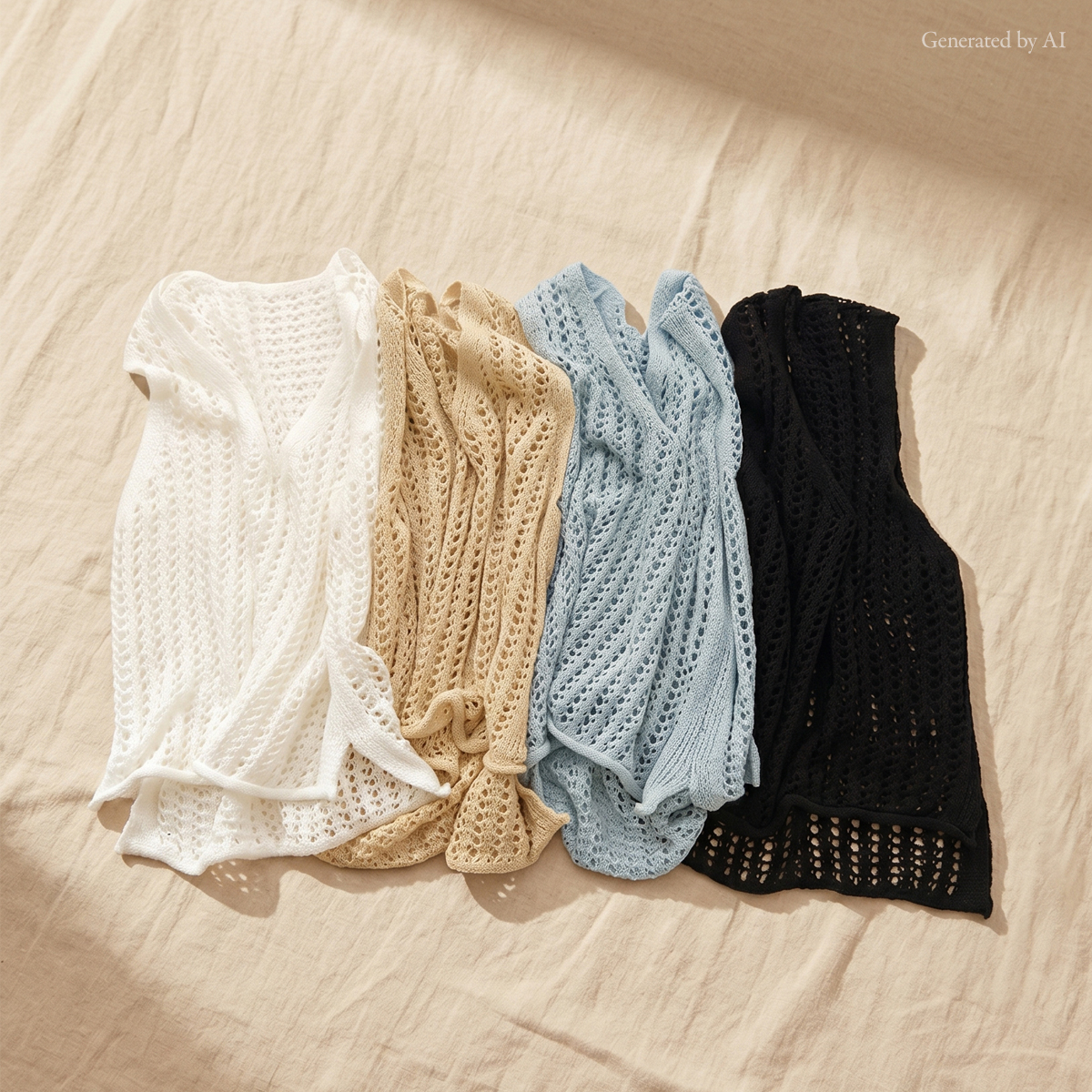 <b>[Limited Time Sale]</b> Asymmetrical Crochet Knit Vest