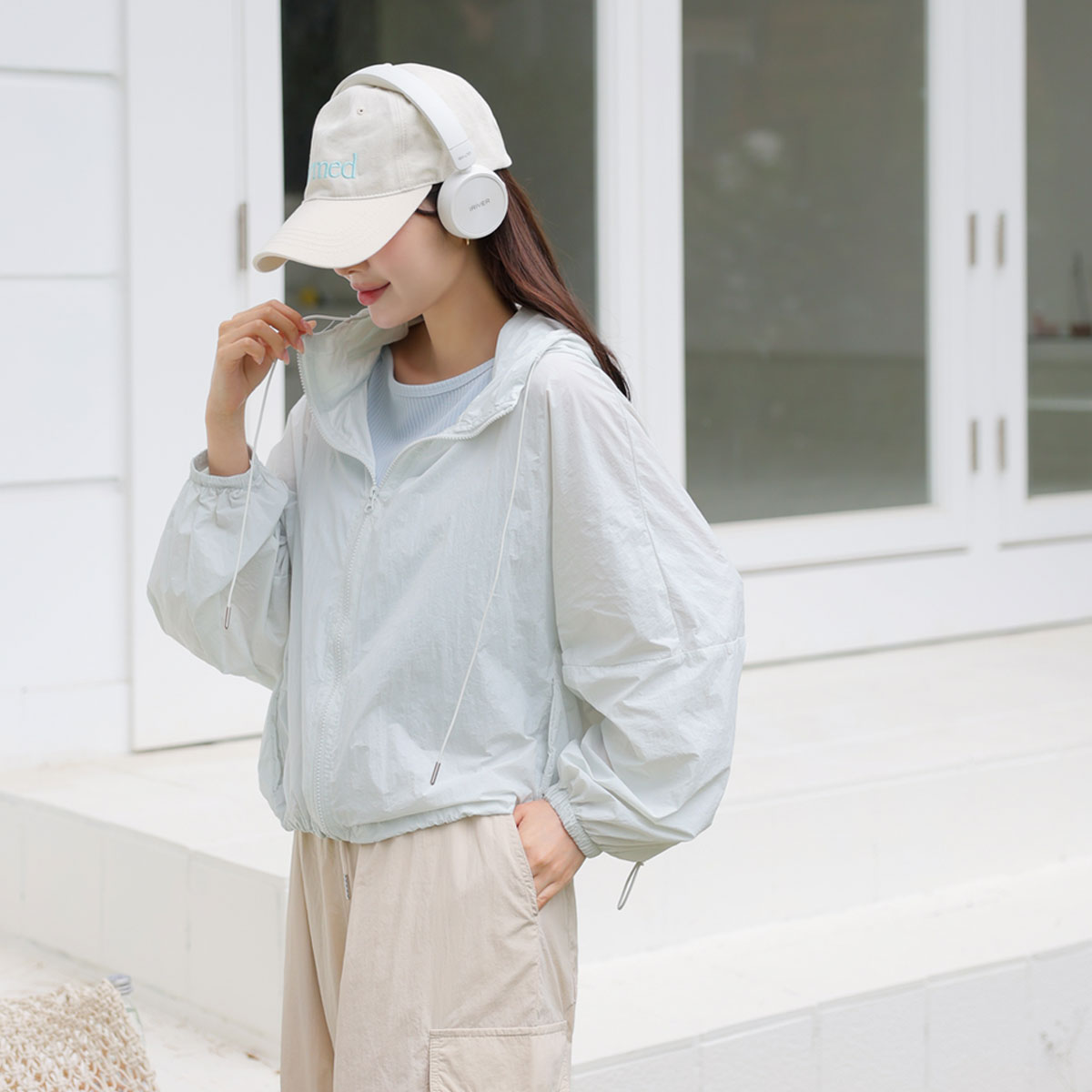 Pouch Set Cooling Windbreaker Jacket