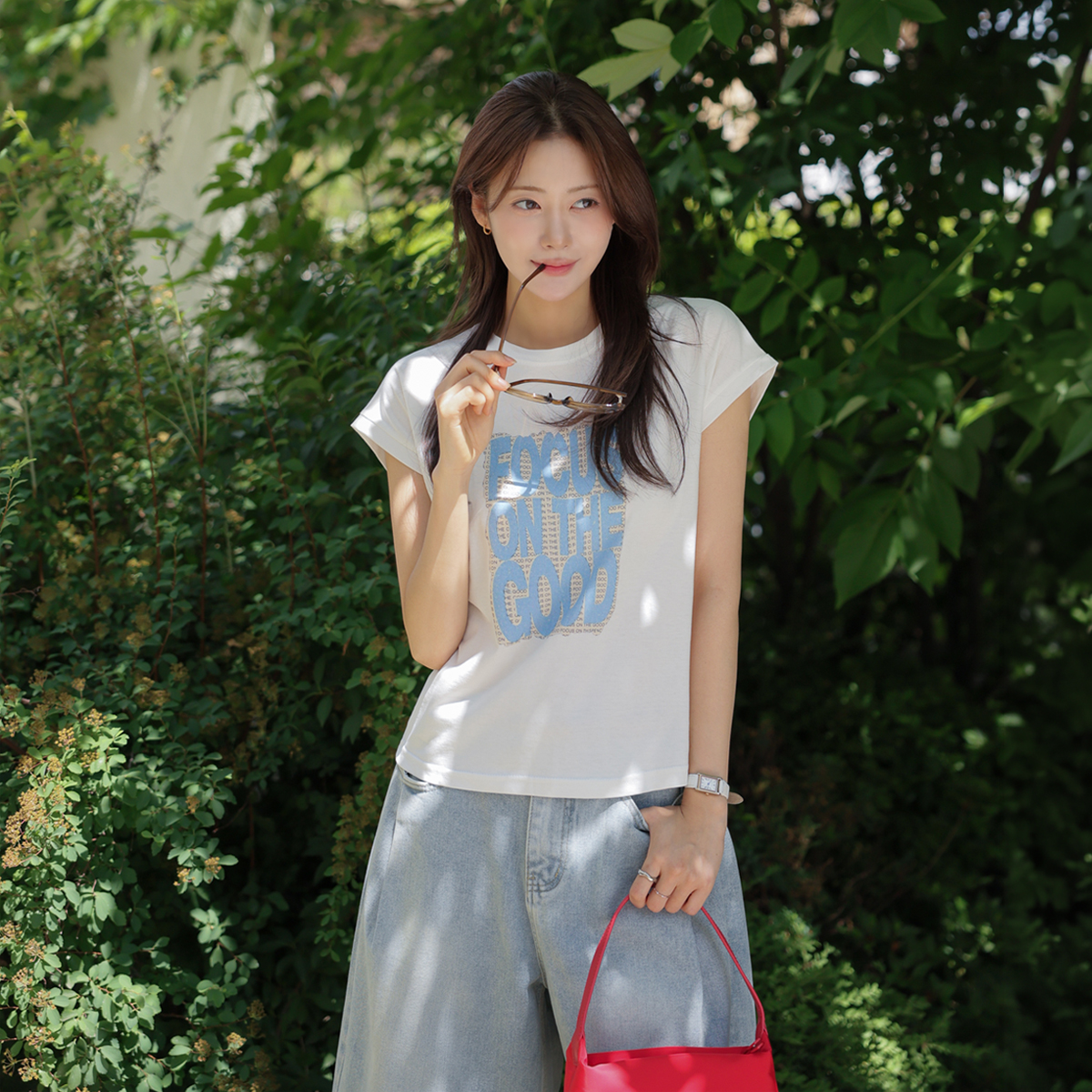 <b>[Limited Time Sale]</b> Graffiti Cap Sleeve Short-Sleeve Tee
