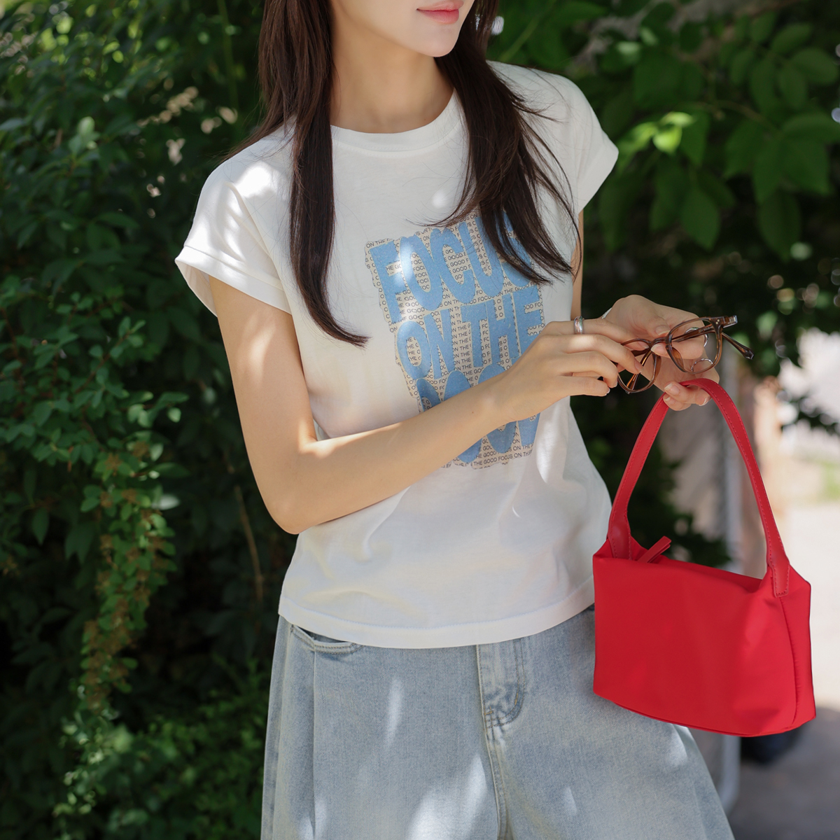 <b>[Limited Time Sale]</b> Graffiti Cap Sleeve Short-Sleeve Tee