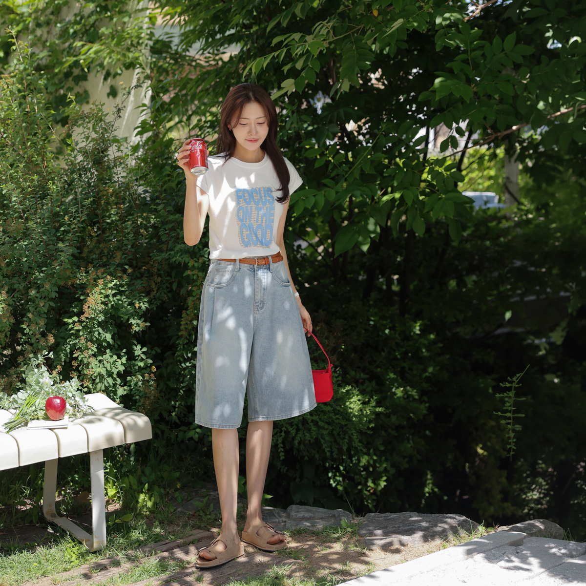 <b>[Limited Time Sale]</b> <b>[New Cart Vest]</b> Sturdy Washed Pintuck Bermuda Shorts