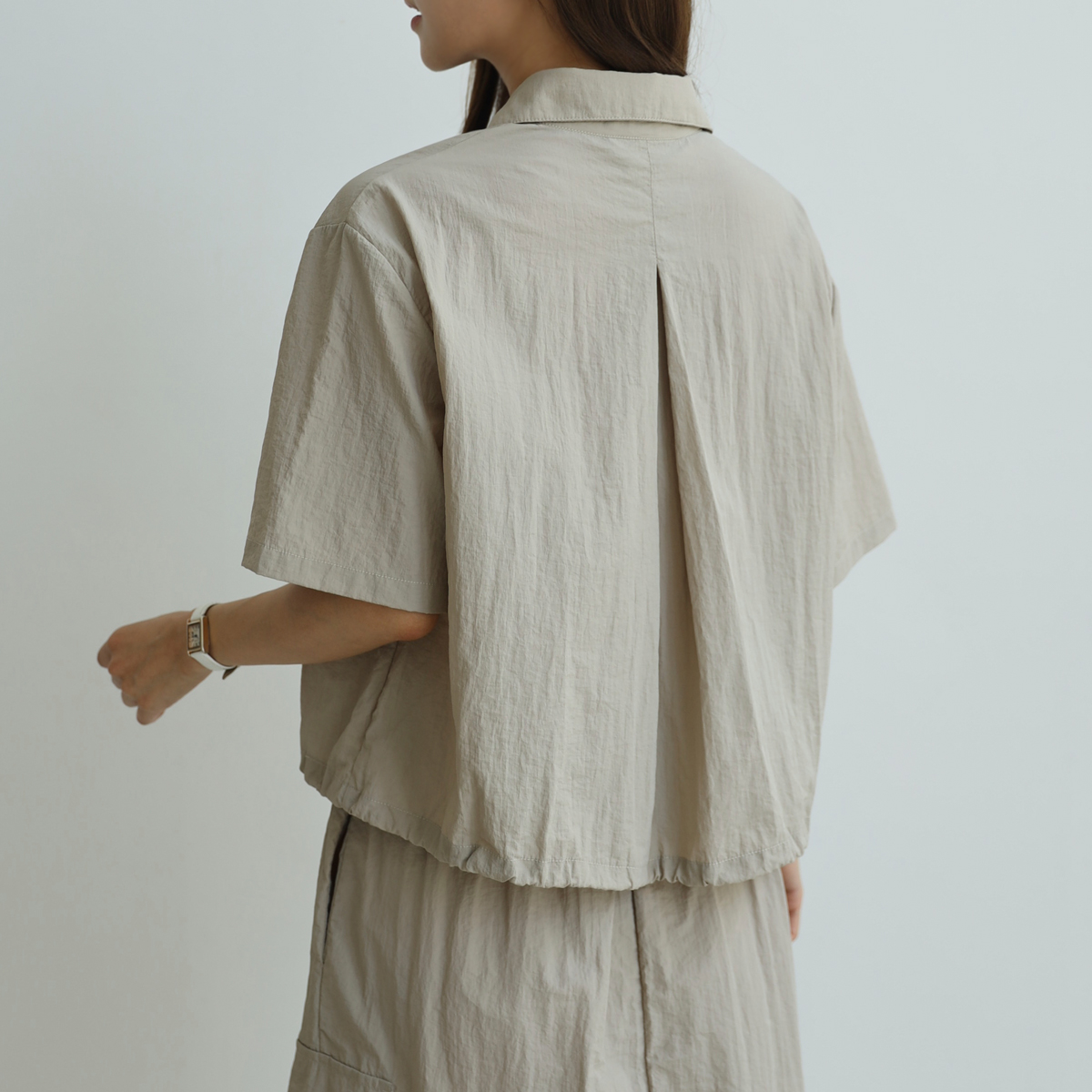 <b>[Over 10,000 Sold✨/Great Value/Feather-like Weight]</b> Windy Rustle Cargo Skirt Set
