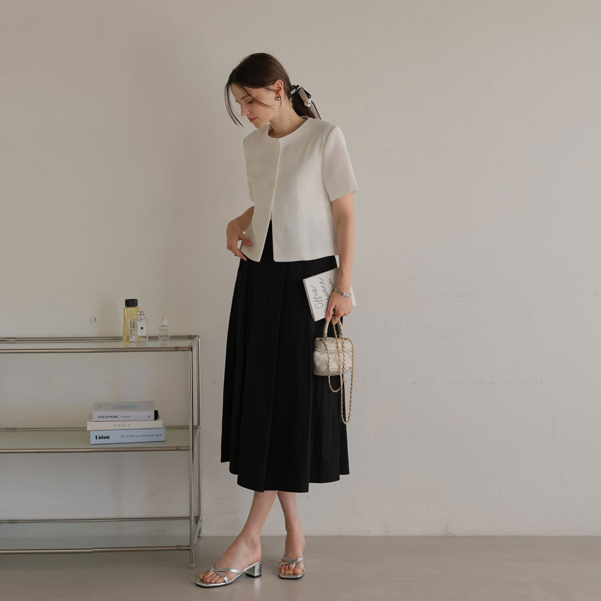 2TYPE rustling cooling flare long skirt (5 sizes)
