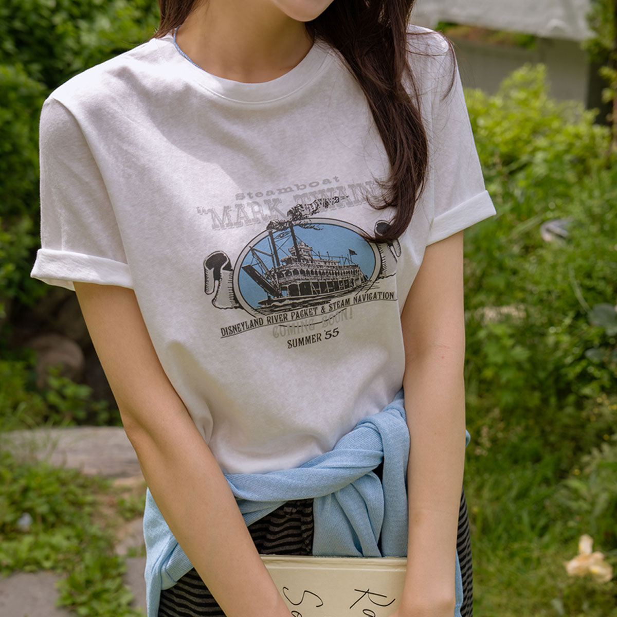 Steamboat printing Short T-shirts