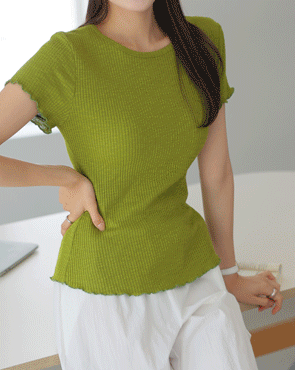 Modal spandex wave short T-shirts