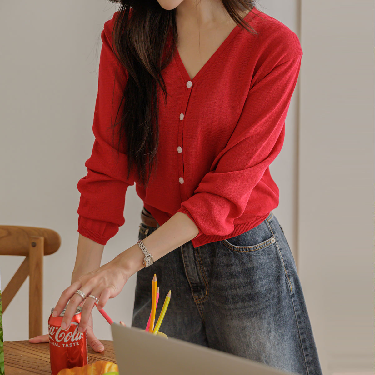 Cool V-neck Summer Cardigan