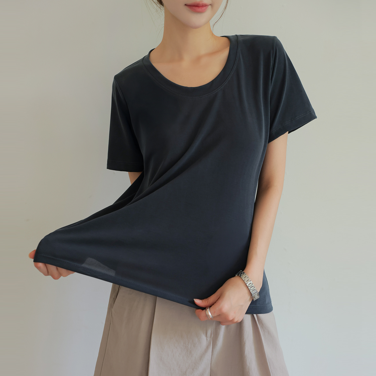 <b>[Made]</b> Light Modal Short Sleeves T-shirt