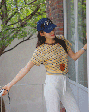 Colorpick Striped Short T-shirts