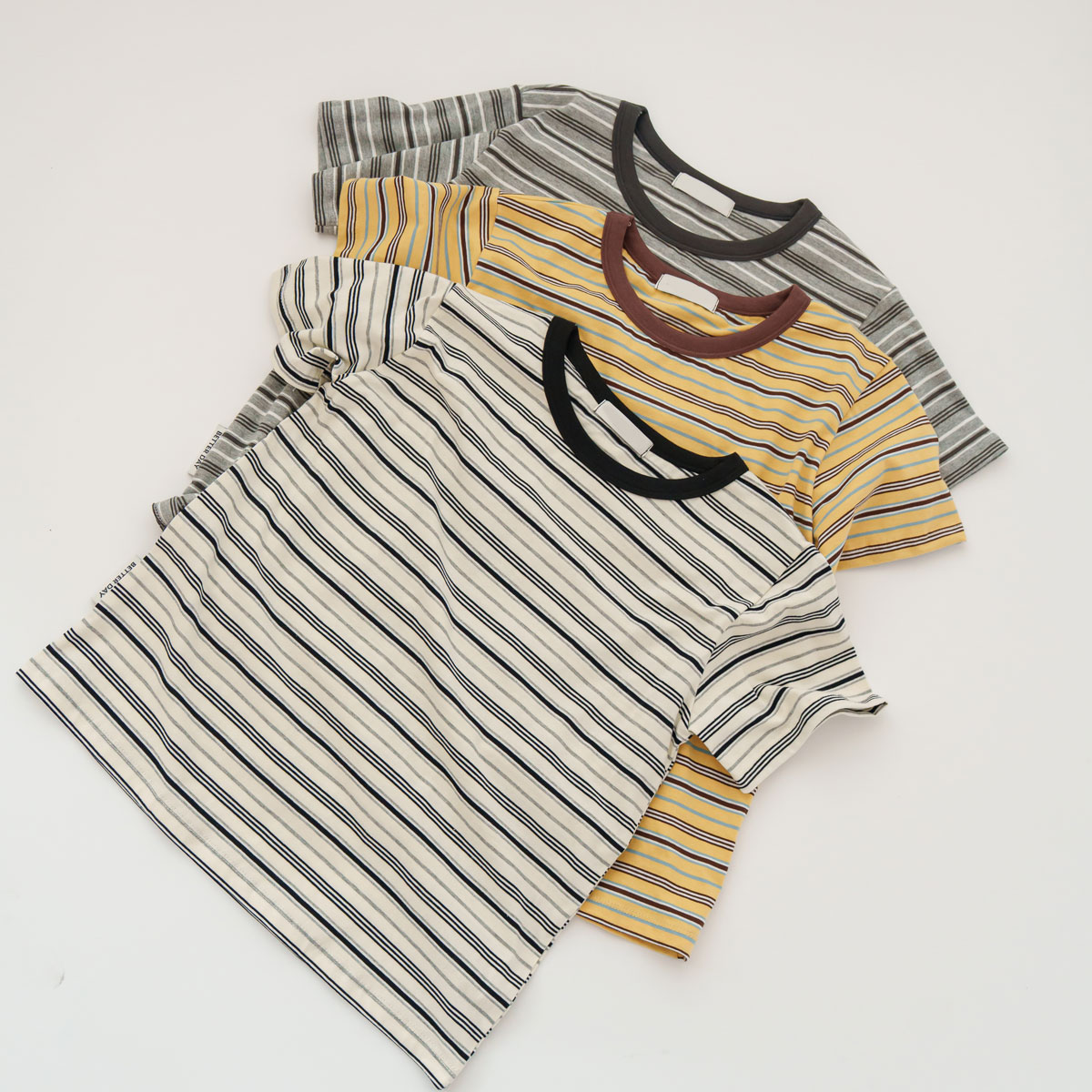 Colorpick Striped Short T-shirts